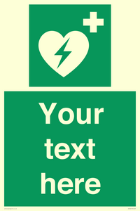 Custom Defibrillator Sign